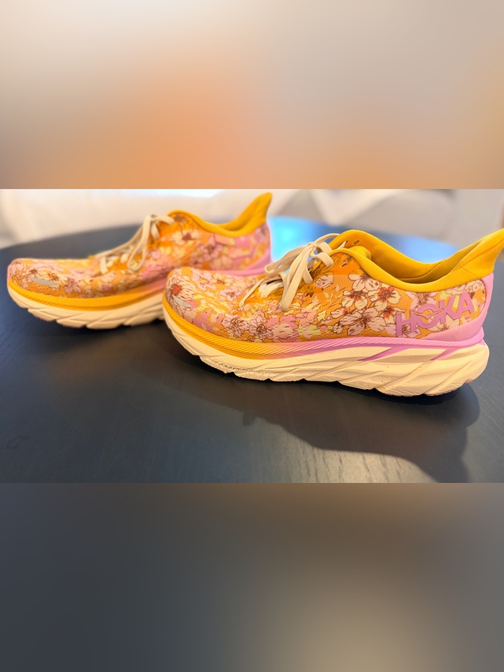Hoka x Free People Movement Clifton 8 Golden Coast Floral Shoes (Size 9B) - Picture 8 of 9
